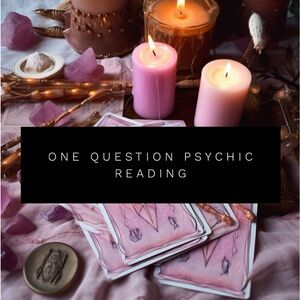 One Question Psychic Tarot Reading With Crystals Intention Pouch